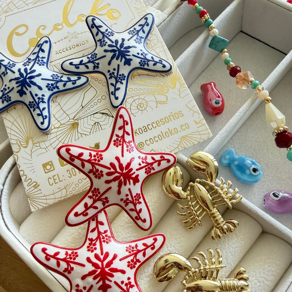 Aretes Mar azul
