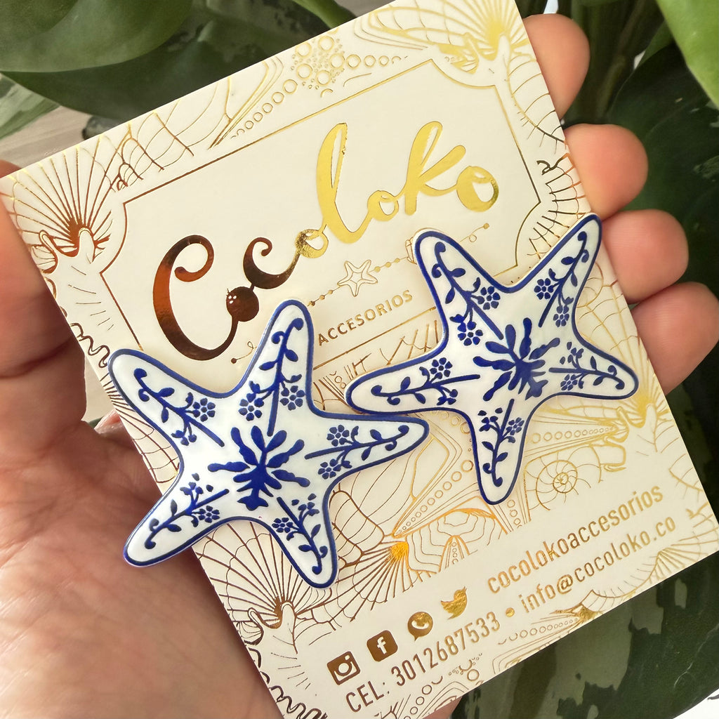Aretes Mar azul