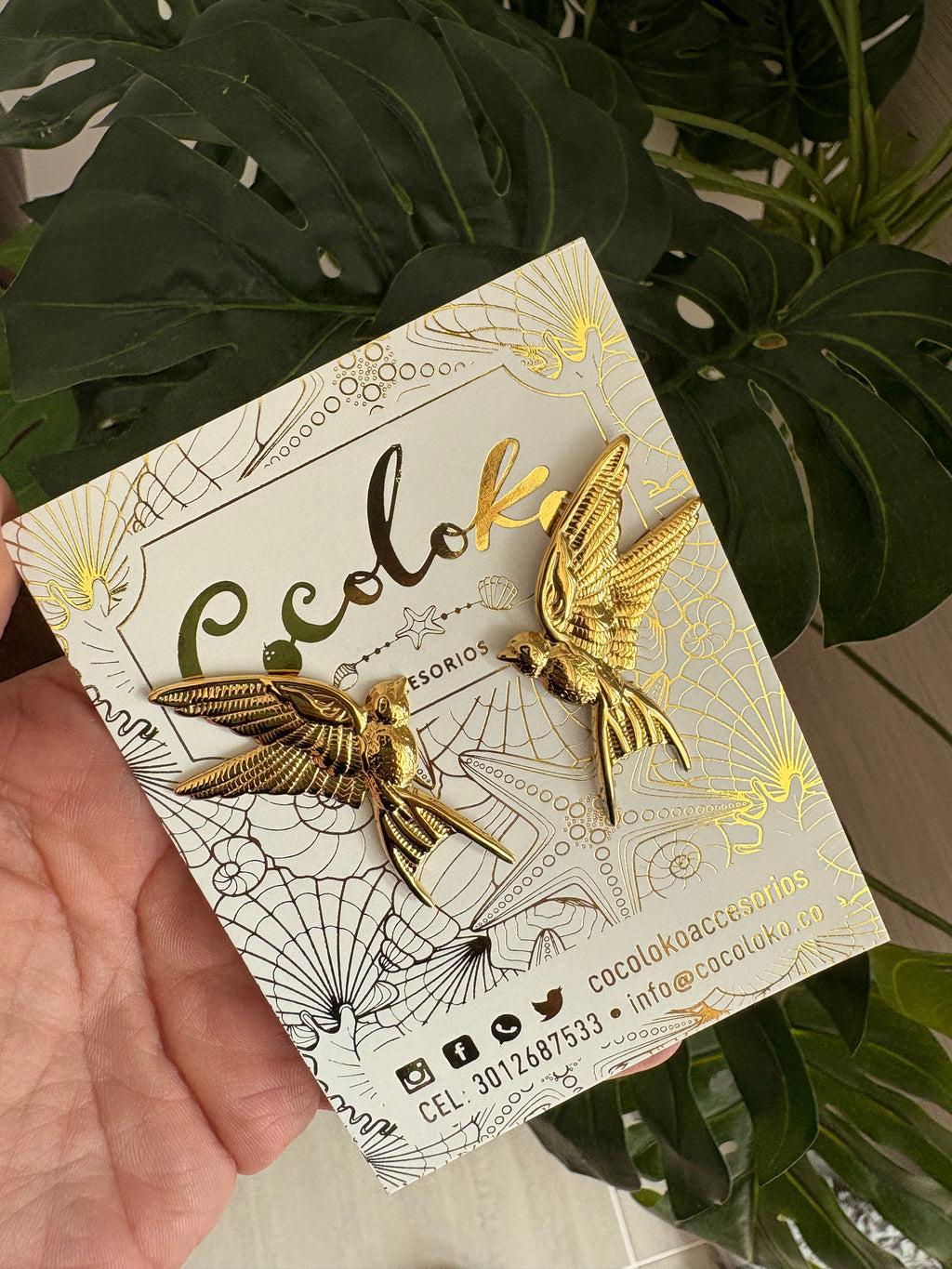 Aretes Pájaro