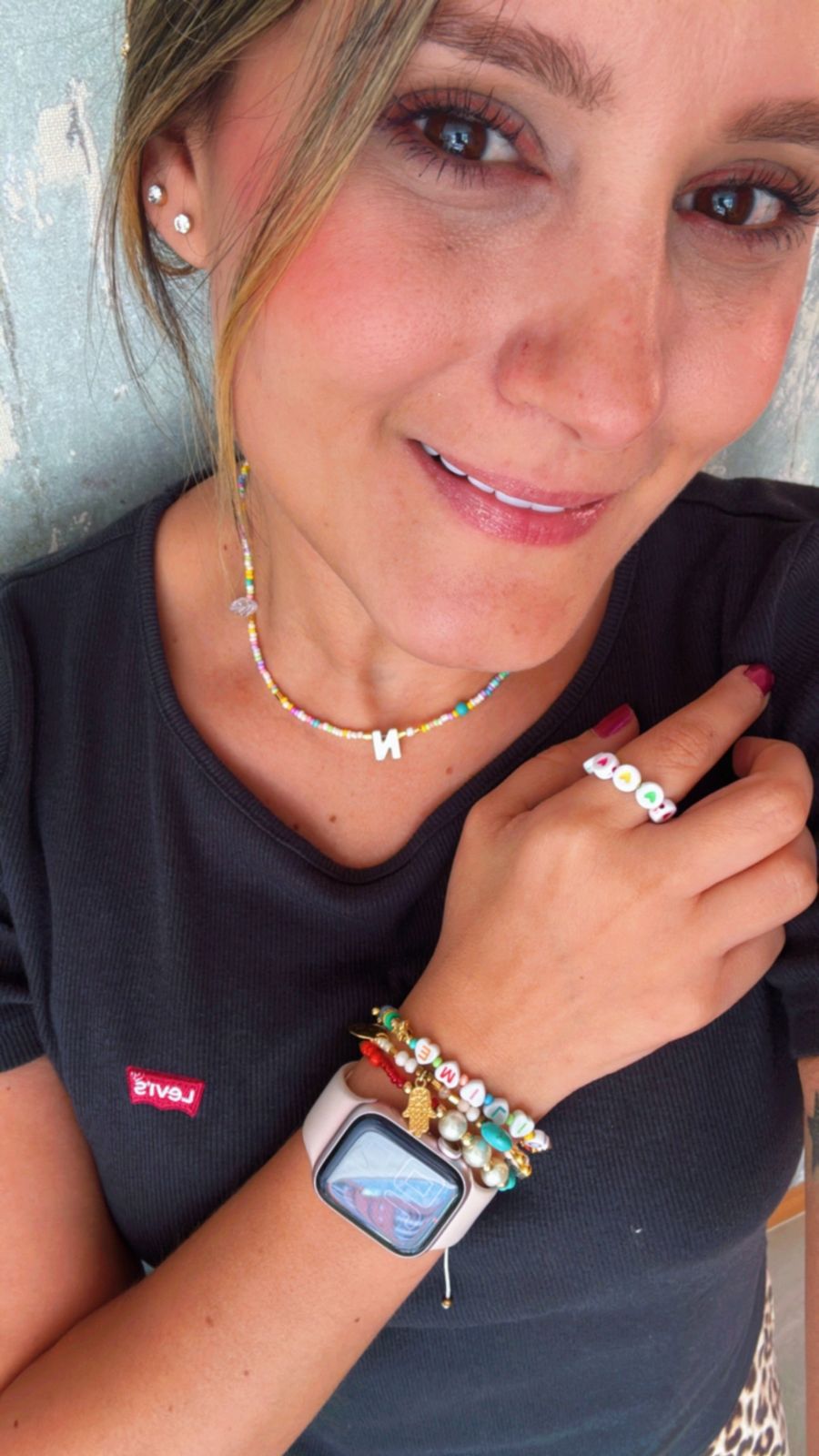 Collar inicial Nacar