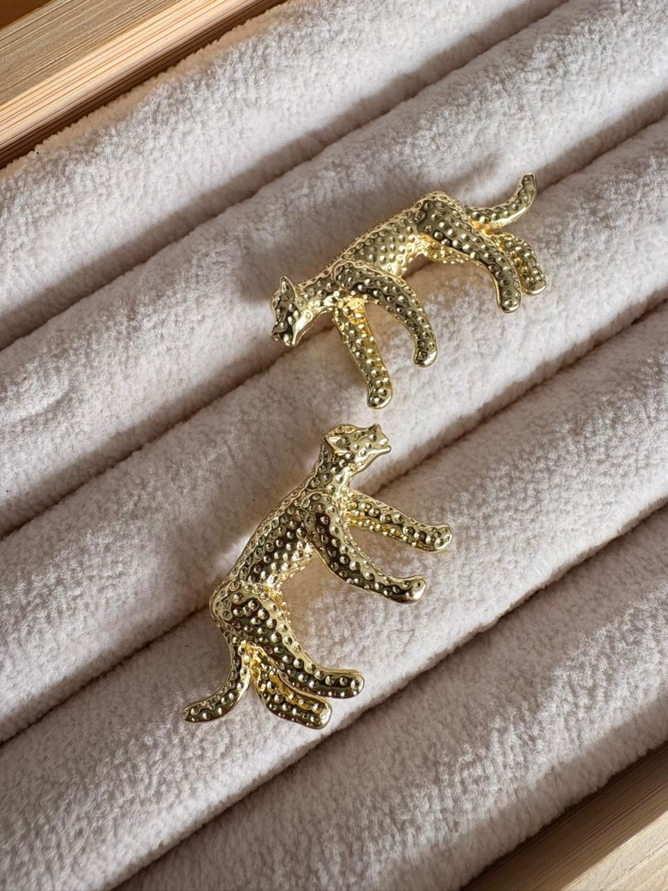 Aretes Leopardo gold