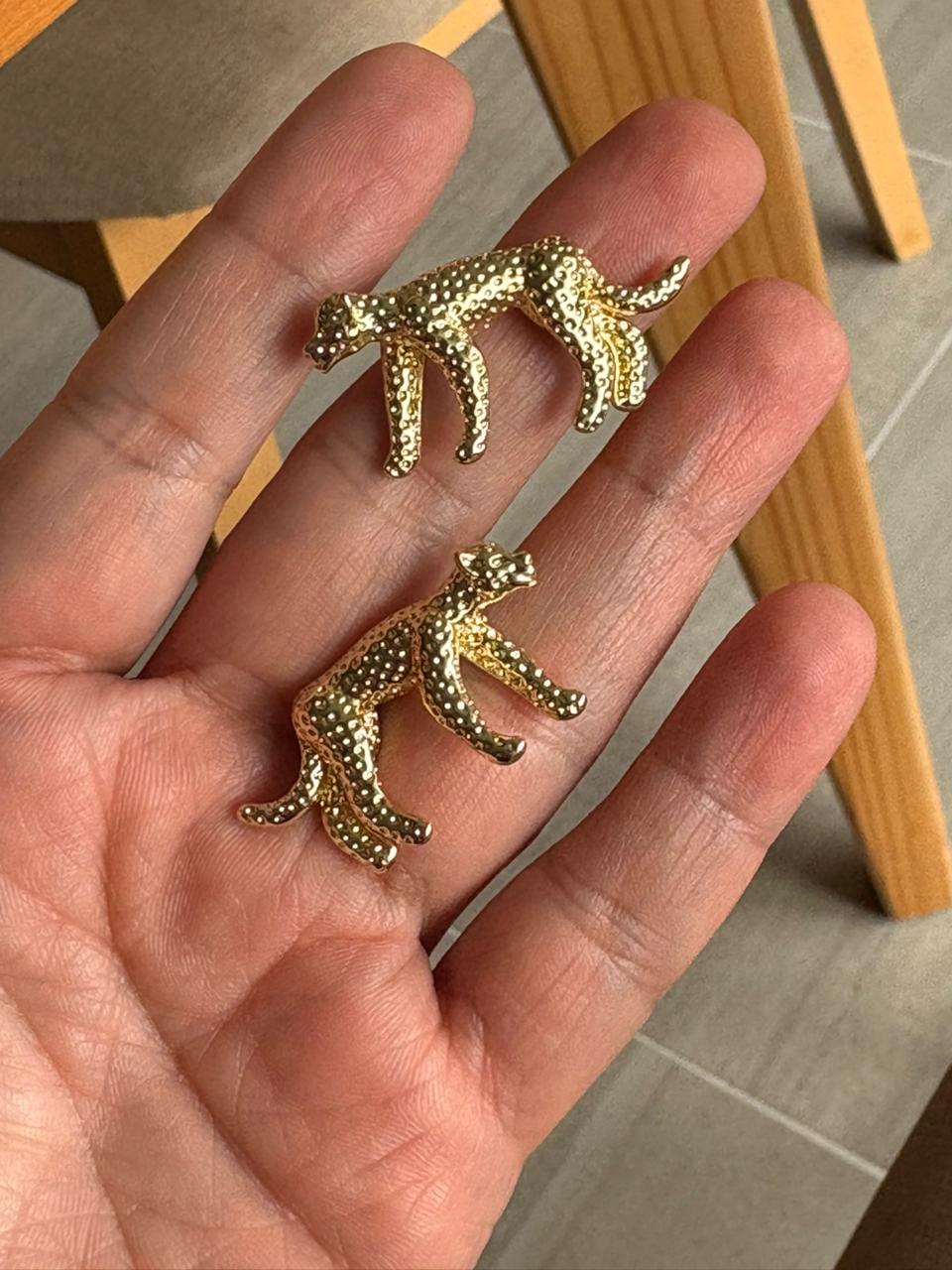 Aretes Leopardo gold